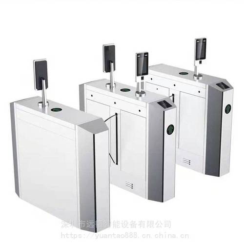 工厂考勤人脸识别翼闸摆闸门禁系统 刷卡人行通道闸机